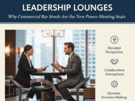 Leadership Lounges: Why Commercial Bar Stools Are the New Power-Meeting Seats
