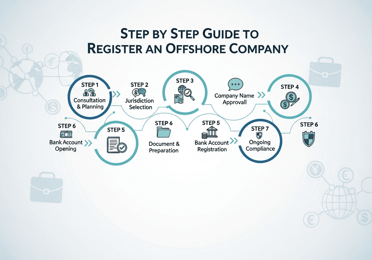 Step by Step Guide to Register an Offshore Company - Global Gurus