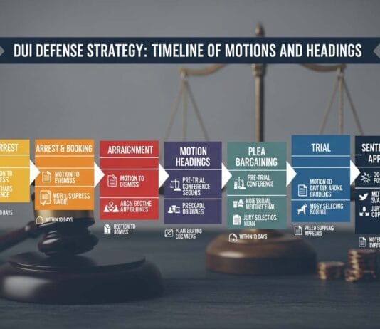 DUI Defense Strategy: Timeline of Motions and Hearings