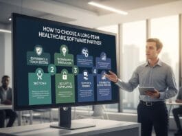 Learn how to select a long-term healthcare software partner ensuring compliance, scalability, security, and innovation.