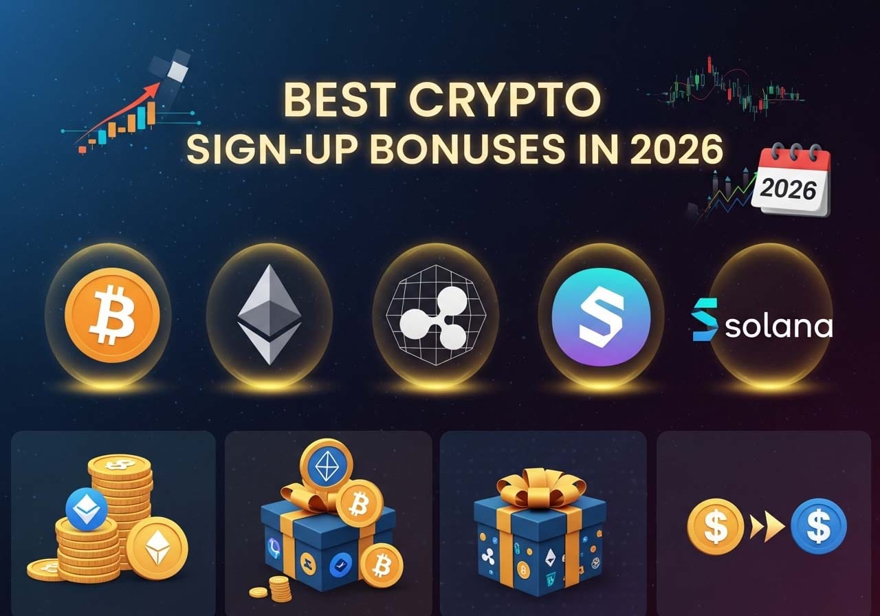 Best Crypto Sign-Up Bonuses in 2026 - Global Gurus
