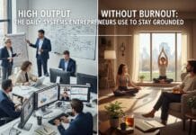 High Output Without Burnout: The Daily Systems Entrepreneurs Use to Stay Grounded