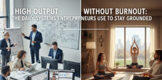 High Output Without Burnout: The Daily Systems Entrepreneurs Use to Stay Grounded