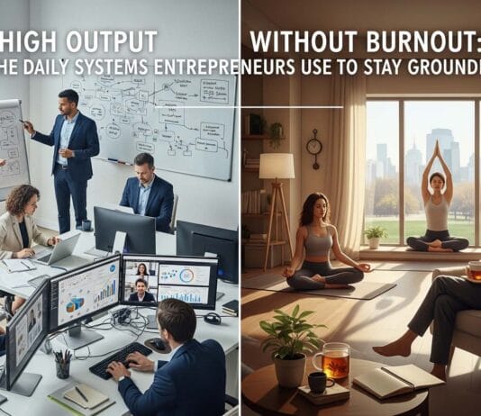 High Output Without Burnout: The Daily Systems Entrepreneurs Use to Stay Grounded