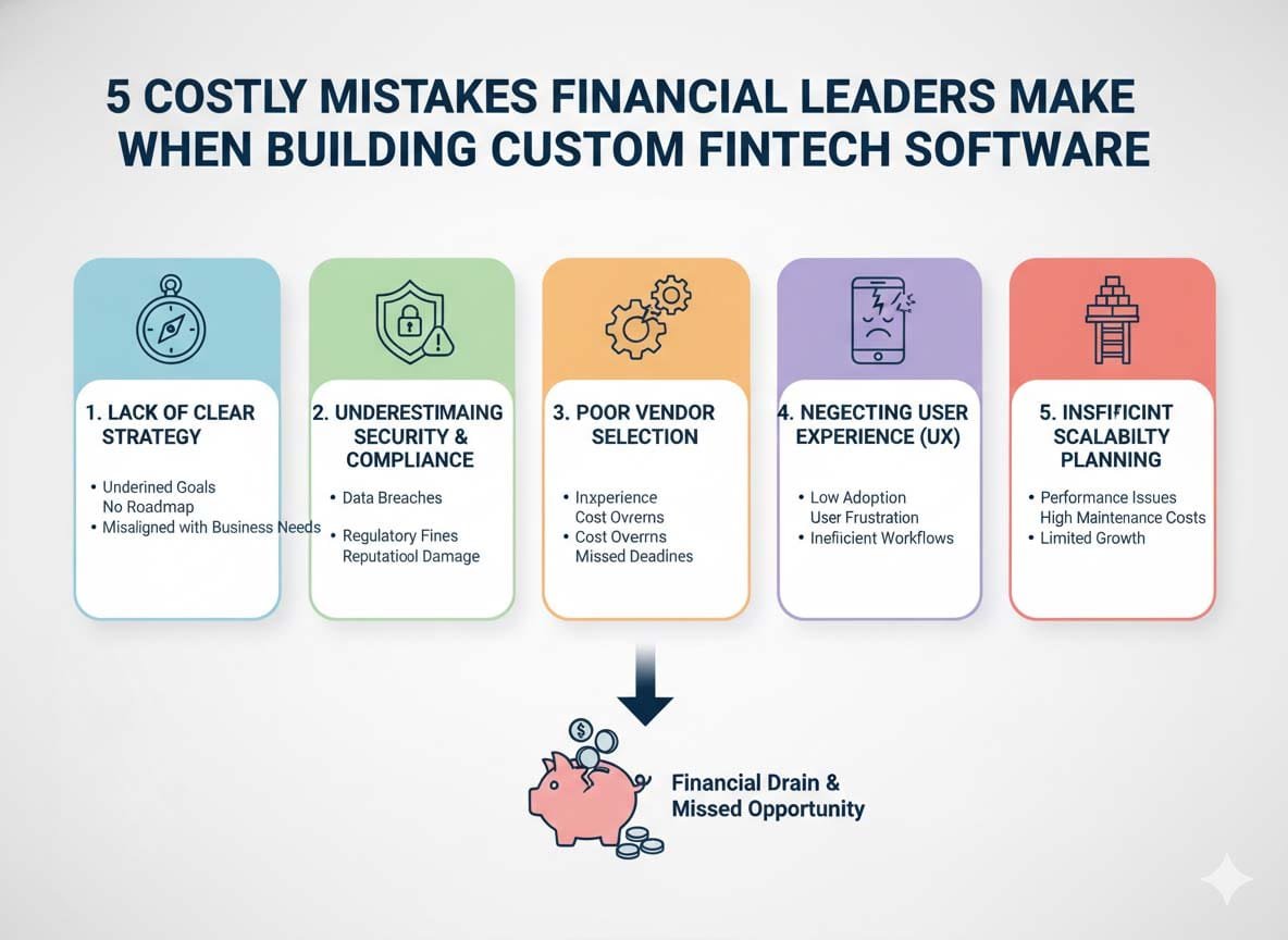 5 Costly Mistakes Financial Leaders Make When Building Custom Fintech ...
