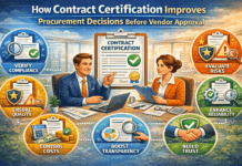 How Contract Certification Improves Procurement Decisions Before Vendor Approval