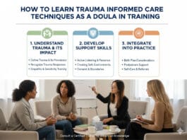 How to Learn Trauma Informed Care Techniques as a Doula in Training