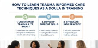 How to Learn Trauma Informed Care Techniques as a Doula in Training