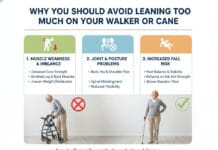 Why You Should Avoid Leaning Too Much on Your Walker or Cane Why You Should Avoid Leaning Too Much on Your Walker or Cane