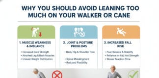 Why You Should Avoid Leaning Too Much on Your Walker or Cane