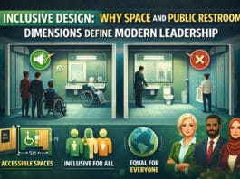 Inclusive Design: Why Space and Public Restroom Dimensions Define Modern Leadership