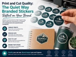 Print and Cut Quality The Quiet Way Branded Stickers Reflect on Your Brand