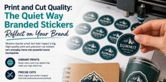 Print and Cut Quality The Quiet Way Branded Stickers Reflect on Your Brand