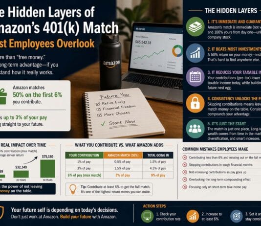 The Hidden Layers of Amazon's 401(k) Match Most Employees Overlook