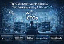 Top 6 Executive Search Firms for Tech Companies Hiring CTOs in 2026