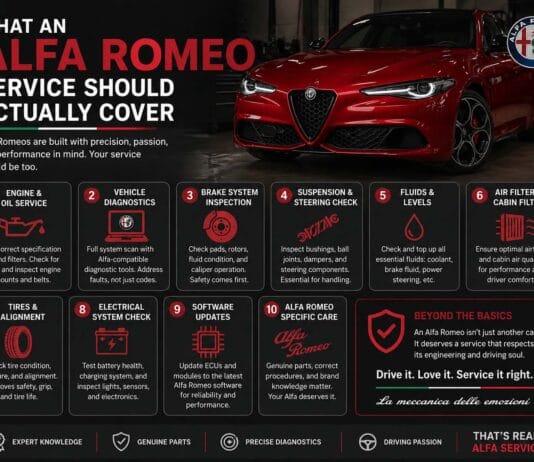 What an Alfa Romeo Service Should Actually Cover