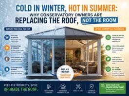 Cold in Winter, Hot in Summer: Why Conservatory Owners Are Replacing the Roof, Not the Room