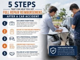 5 Steps That Can Help You Get Full Repair Reimbursement After a Car Accident
