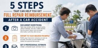 5 Steps That Can Help You Get Full Repair Reimbursement After a Car Accident