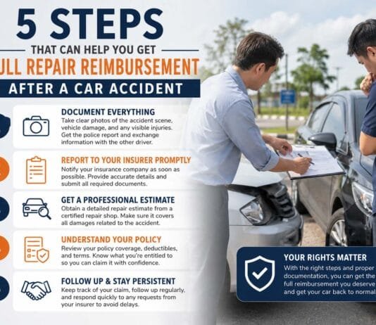 5 Steps That Can Help You Get Full Repair Reimbursement After a Car Accident