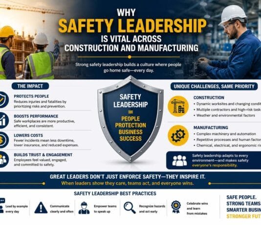 Why Safety Leadership Is Vital Across Construction and Manufacturing