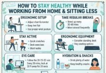 How To Stay Healthy While Working From Home And Spending More Time Sitting