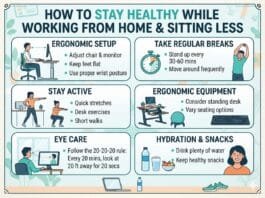 How To Stay Healthy While Working From Home And Spending More Time Sitting