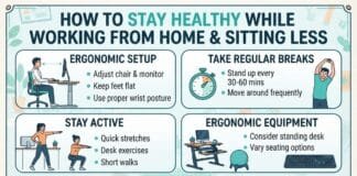 How To Stay Healthy While Working From Home And Spending More Time Sitting