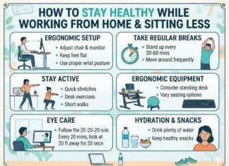 How To Stay Healthy While Working From Home And Spending More Time Sitting