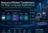 Resource Efficient Transformers for Edge Language Applications