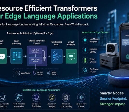Resource Efficient Transformers for Edge Language Applications