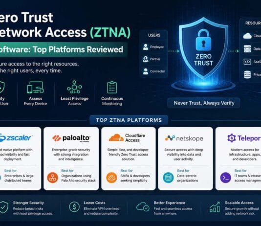 Zero Trust Network Access (ZTNA) Software: Top Platforms Reviewed