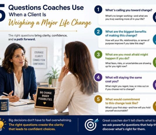 5 Questions Coaches Use When a Client Is Weighing a Major Life Change