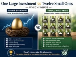 One large investment vs twelve small ones - which wins?