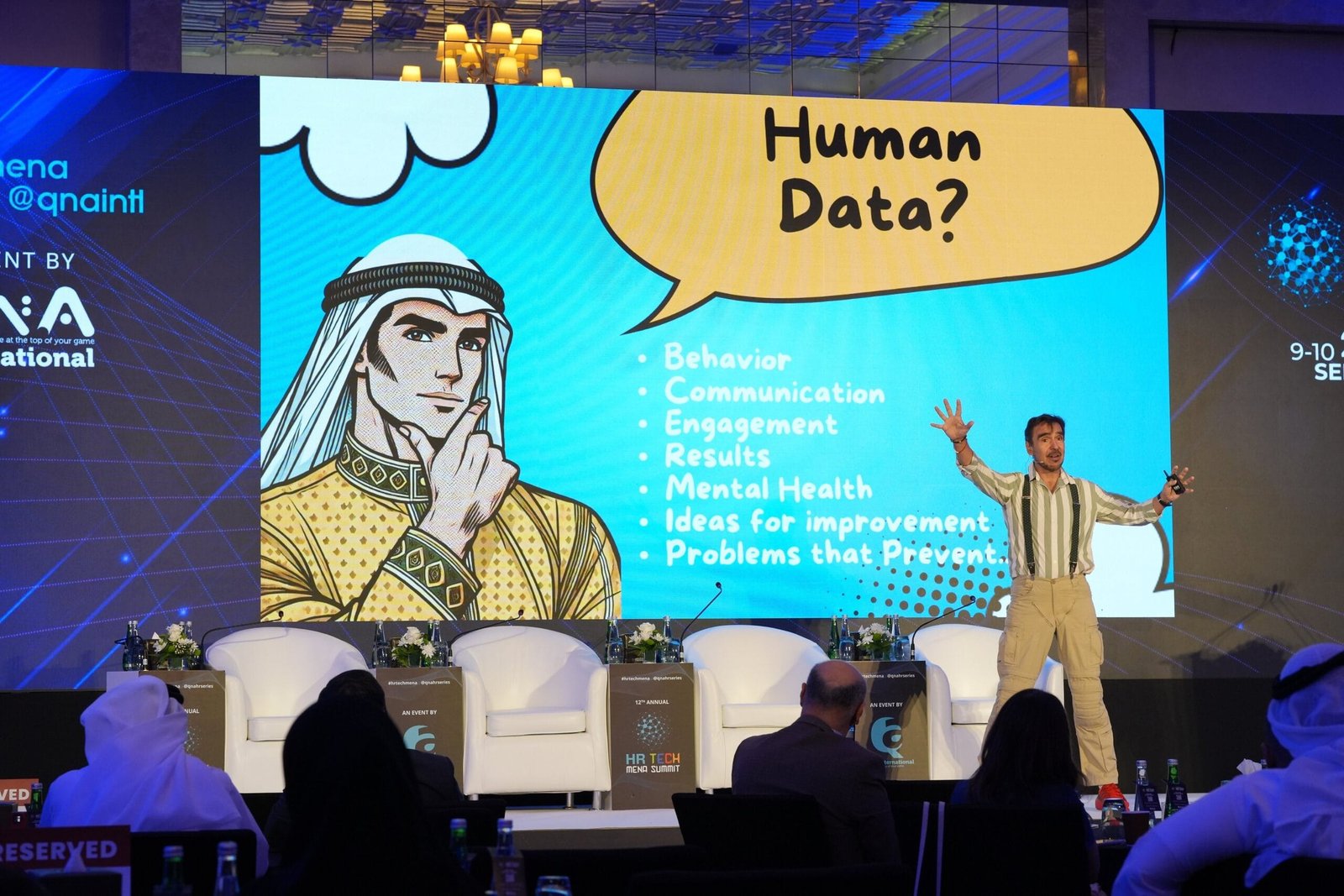 Arthur Carmazzi keynoting at the HR Tech MENA Summit, Dubai