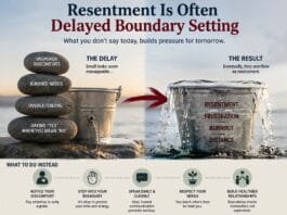 Resentment Is Often Delayed Boundary Setting
