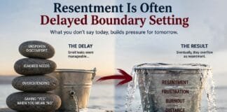 Resentment Is Often Delayed Boundary Setting