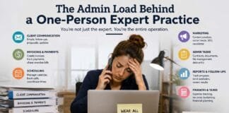 The Admin Load Behind a One-Person Expert Practice