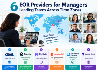6 EOR Providers for Managers Leading Teams Across Time Zones