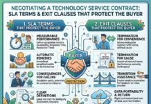 Negotiating a Technology Service Contract: SLA Terms and Exit Clauses That Protect the Buyer