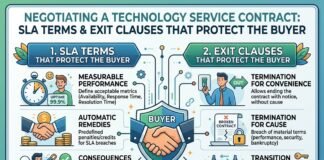 Negotiating a Technology Service Contract: SLA Terms and Exit Clauses That Protect the Buyer