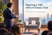 Opening a Talk with an Empty Chair: A Seedance 3.0 Visual Story