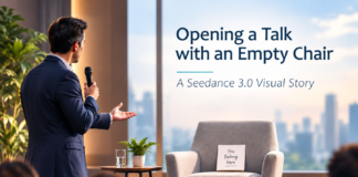 Opening a Talk with an Empty Chair: A Seedance 3.0 Visual Story