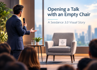 Opening a Talk with an Empty Chair: A Seedance 3.0 Visual Story
