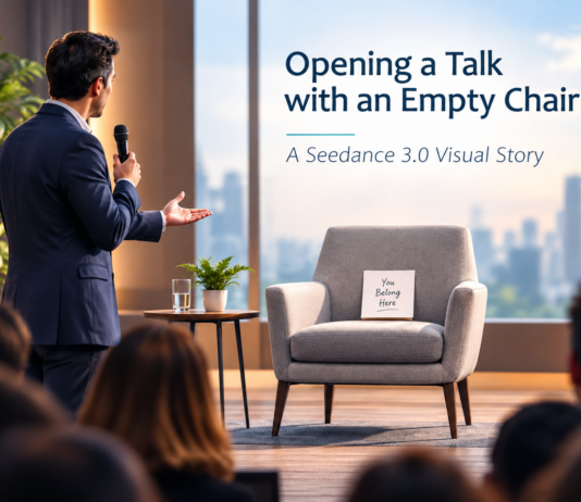 Opening a Talk with an Empty Chair: A Seedance 3.0 Visual Story