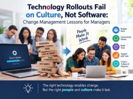 Technology Rollouts Fail on Culture, Not Software: Change Management Lessons for Managers